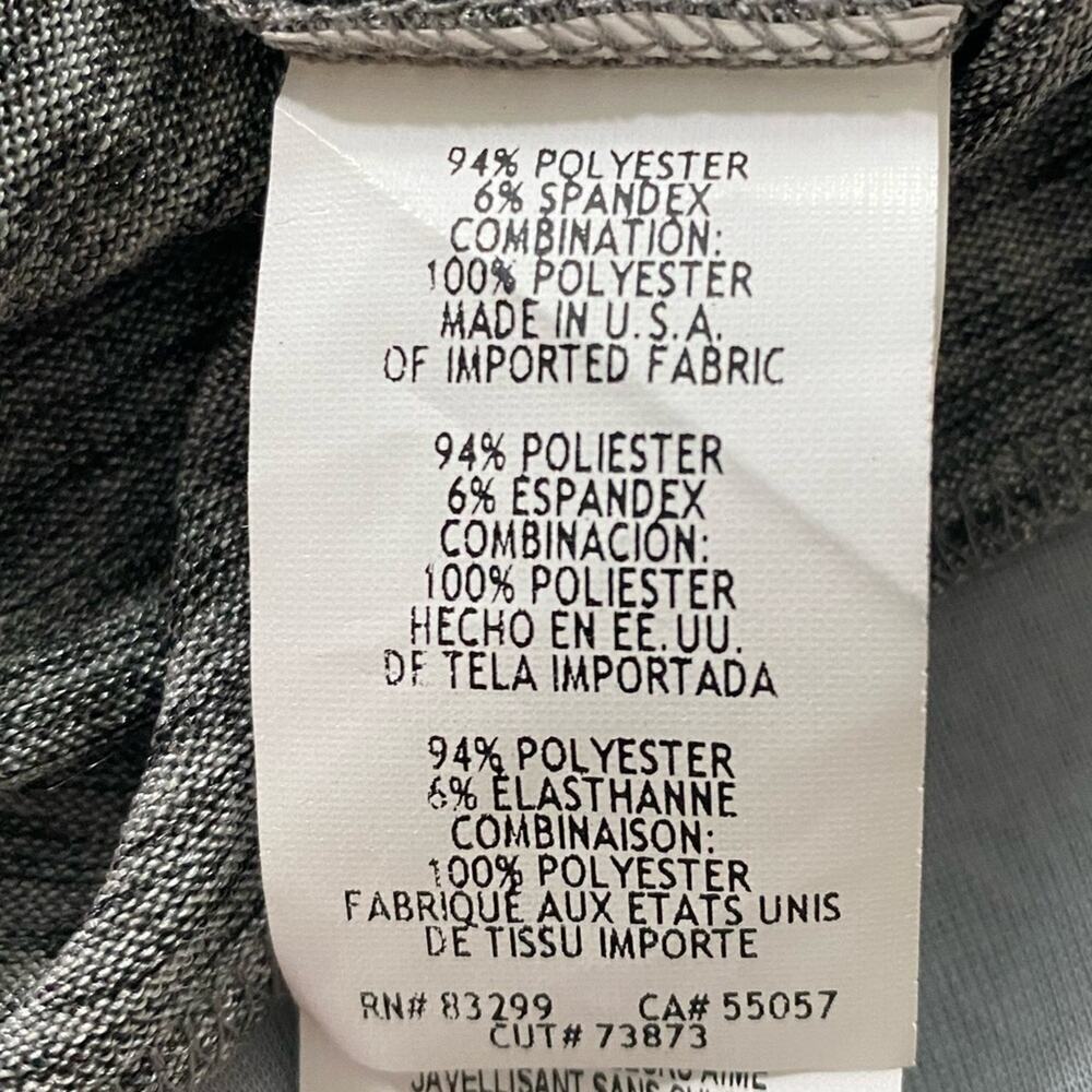 Party top blouse top square neck cold shoulder pointed hem front silver M - Picture 7 of 8